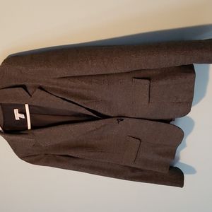 New one button faux pockets jacket